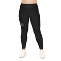 Plus Size Black Leggings — High-Waist All-Over Print Comfortable Activewear