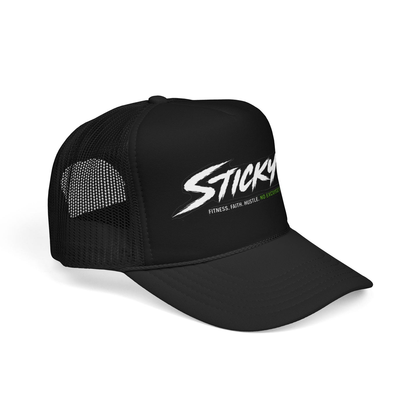 Sticky W Foam Trucker Hat — Athletic Logo Mesh Cap