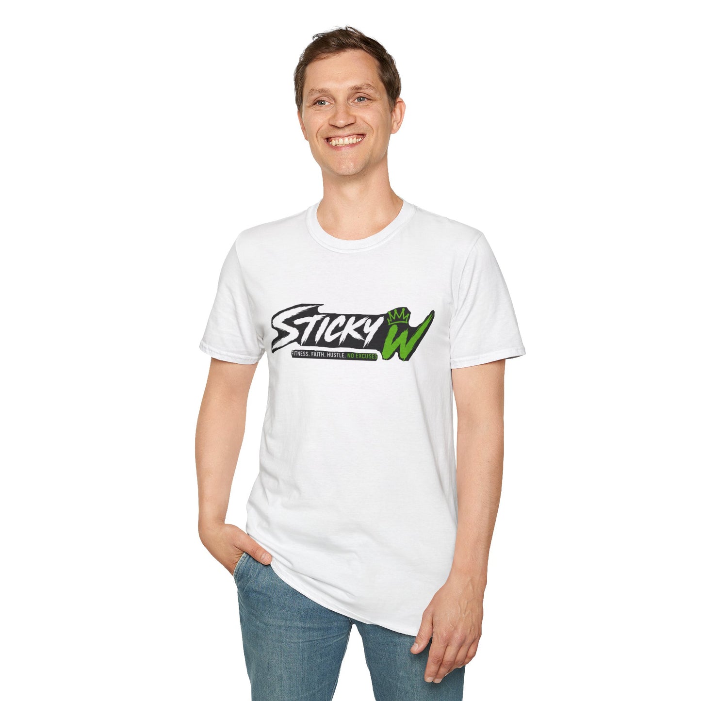 Sticky W Logo T-Shirt — Athletic Streetwear Graphic Tee