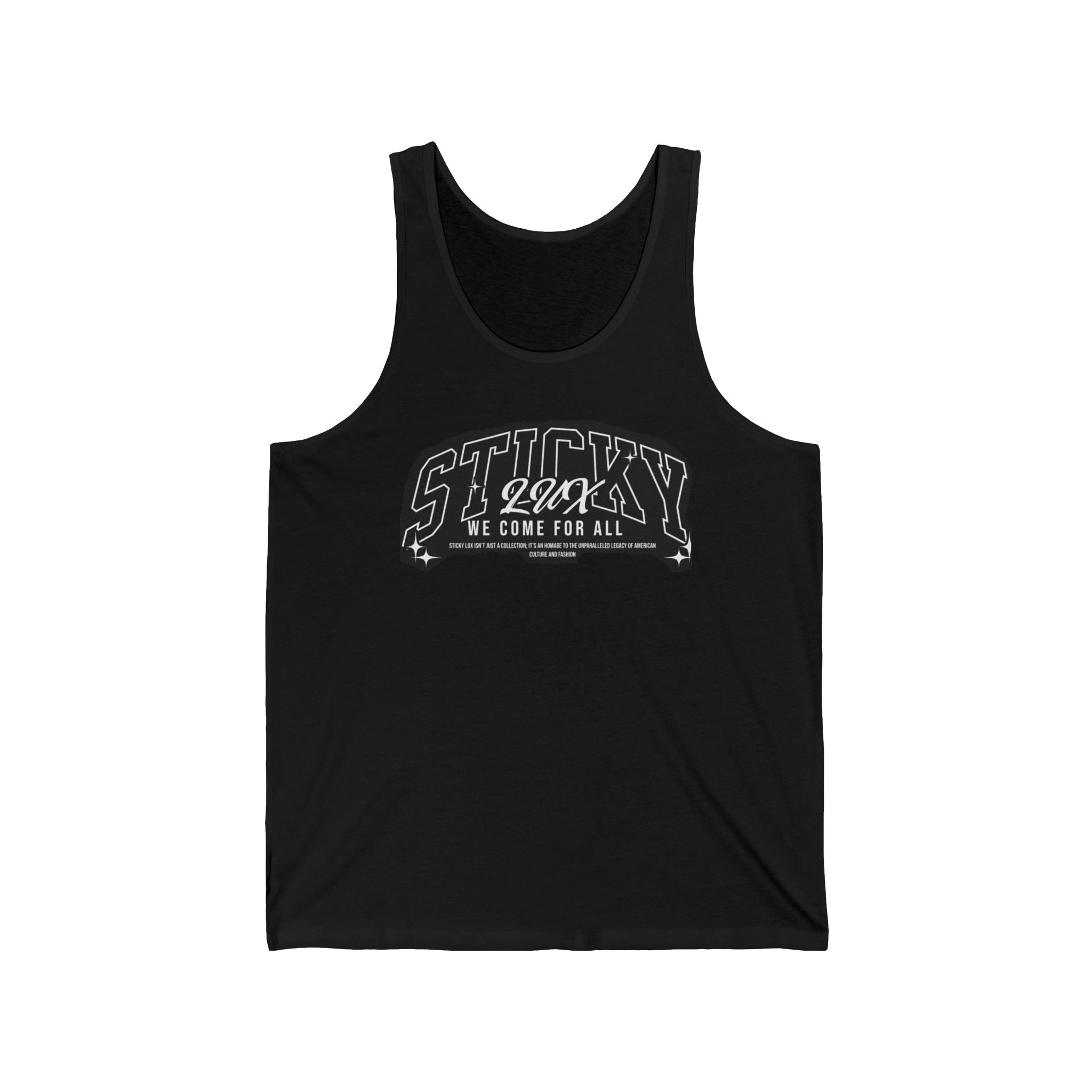 Sticky 2OK Weightlifting Tank — “We Come For All” Gym Tank Top