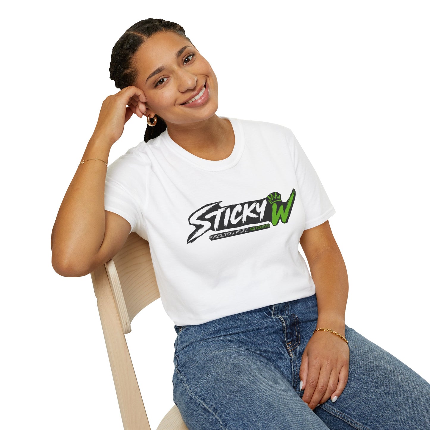 Sticky W Logo T-Shirt — Athletic Streetwear Graphic Tee