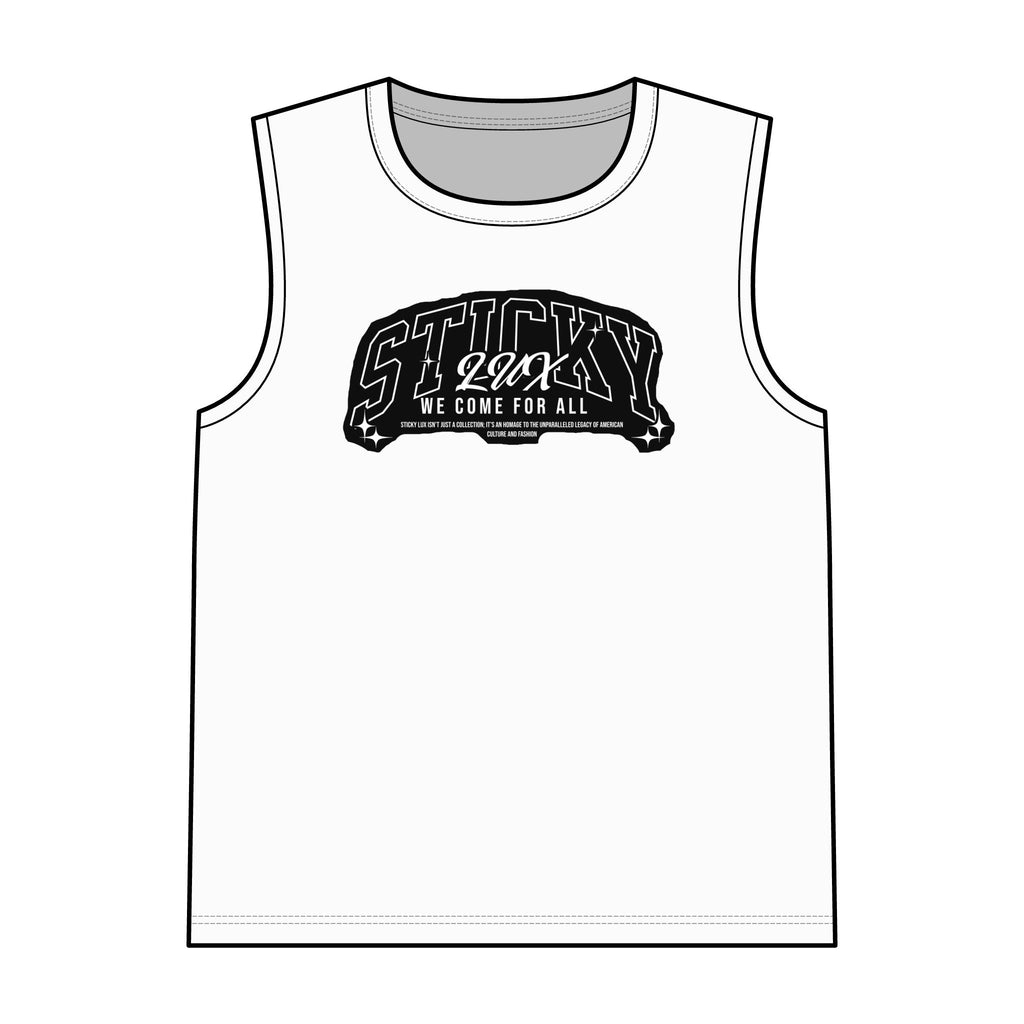 Sticky Muscle Tank — 'We Come For All' Gym Tank Top