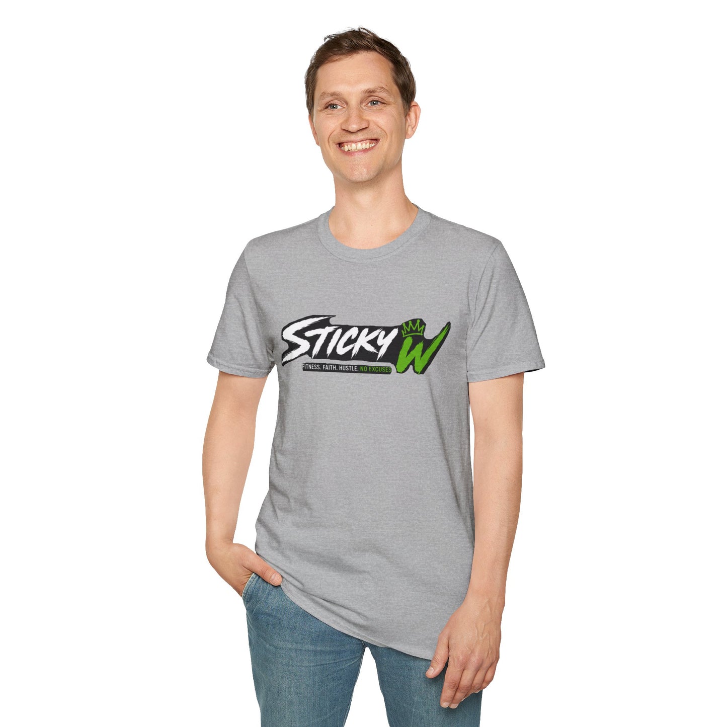 Sticky W Logo T-Shirt — Athletic Streetwear Graphic Tee