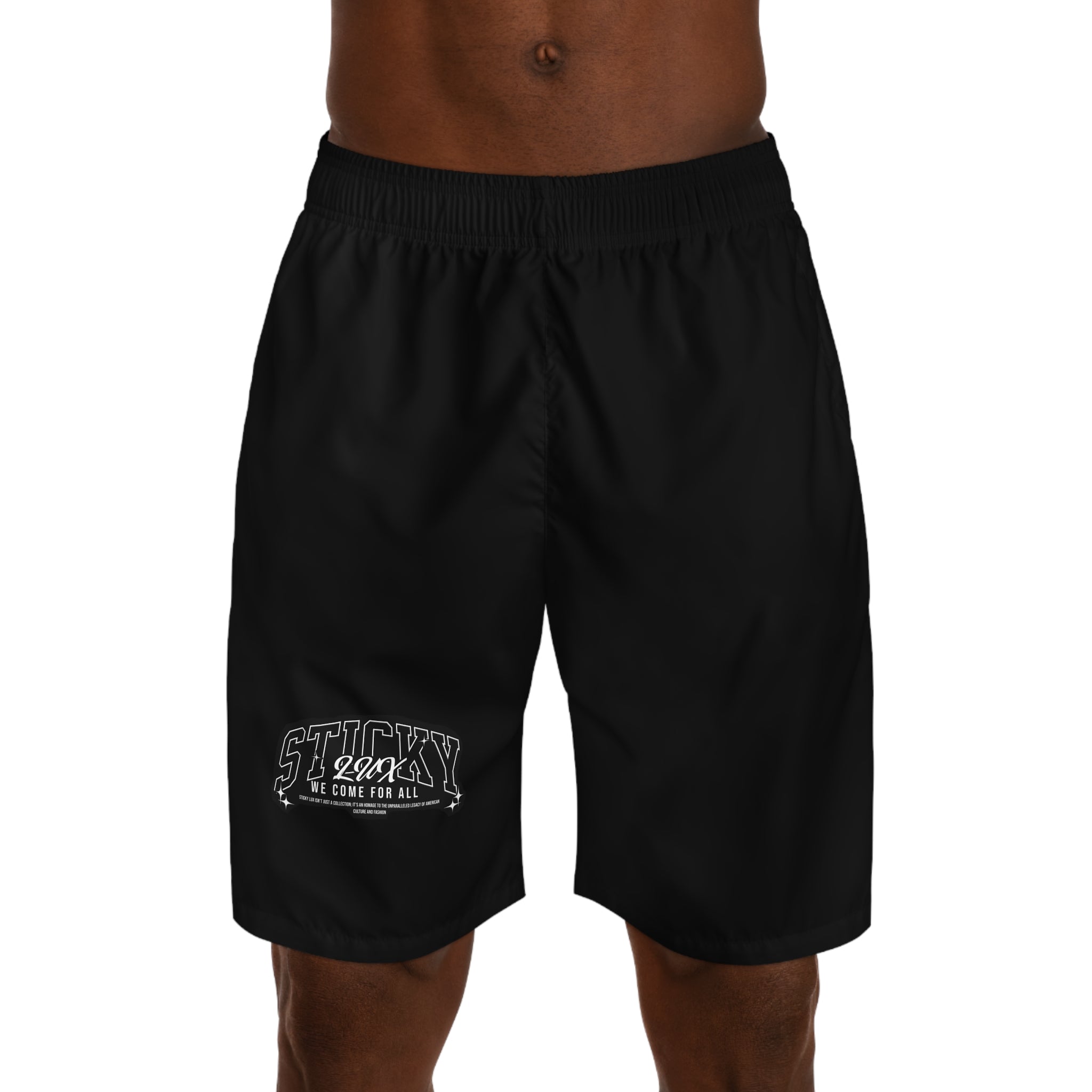 Men's Jogger Shorts – Minimal Black Athletic Shorts