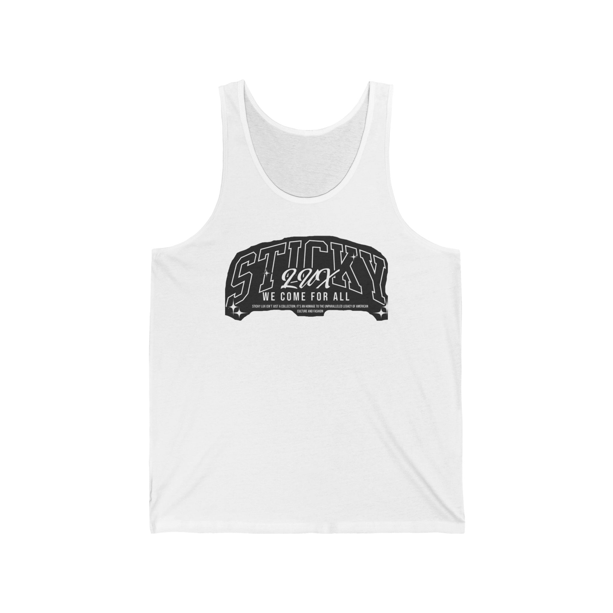 Sticky 2OK Weightlifting Tank — “We Come For All” Gym Tank Top