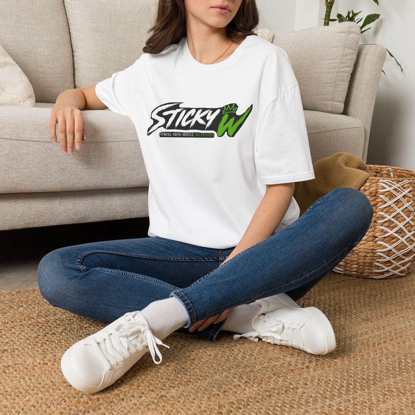 Sticky W Logo T-Shirt — Athletic Streetwear Graphic Tee