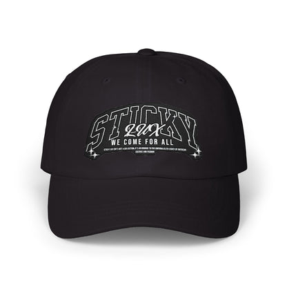 STICKY We Come For All" Embroidered Classic Baseball Hat UNISEX
