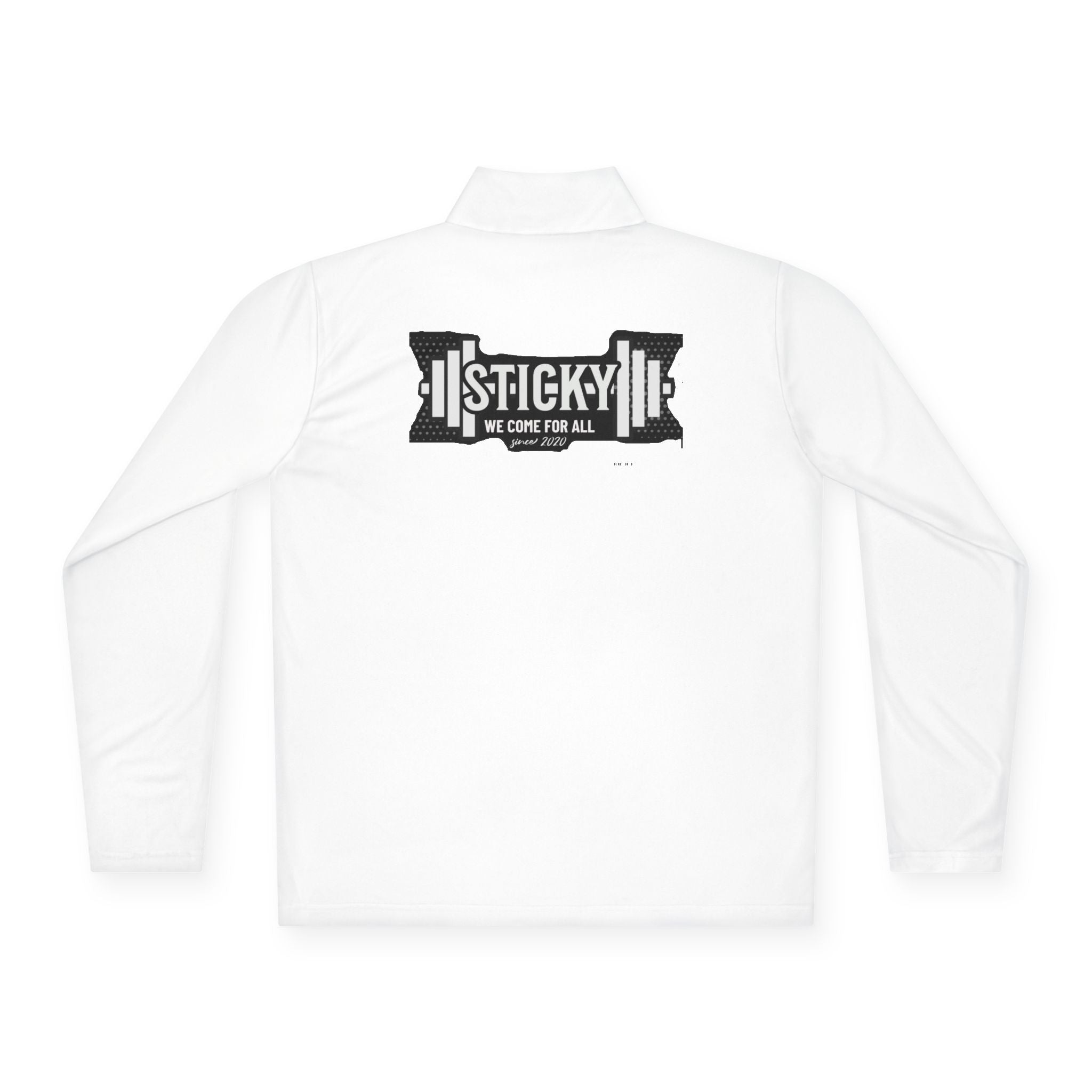 Quarter-Zip Pullover — "Sticky" Logo Athletic Jacket