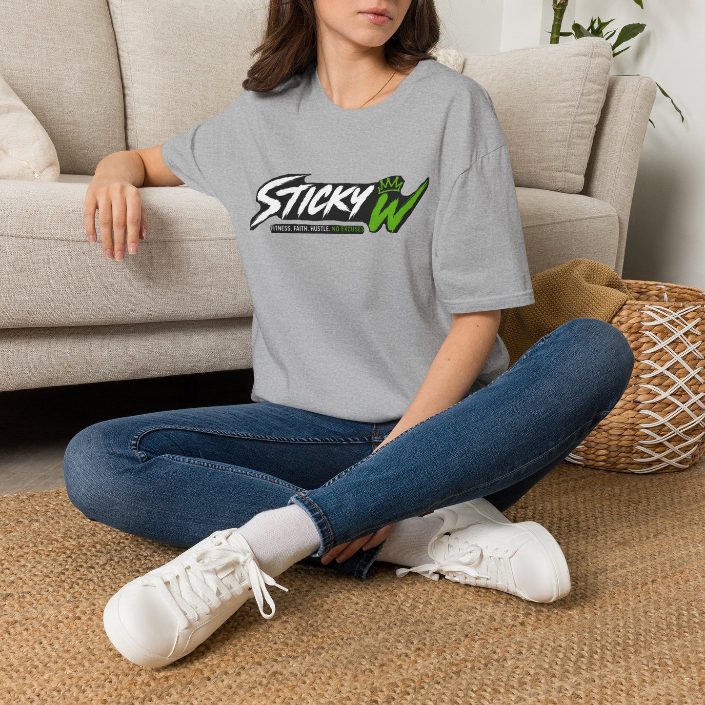Sticky W Logo T-Shirt — Athletic Streetwear Graphic Tee