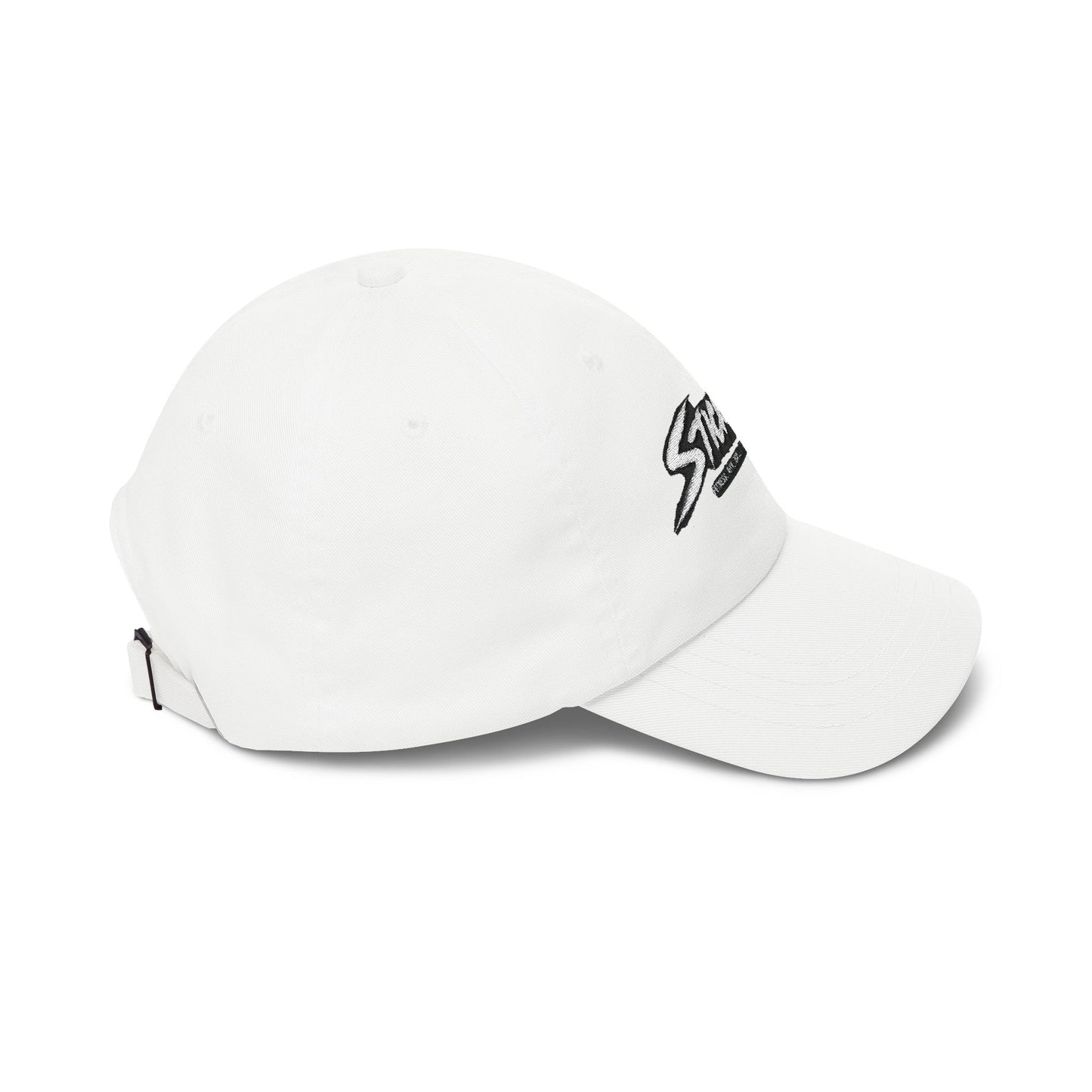 Sticky W Logo Embroidered White Baseball Hat UNISEX