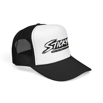 Sticky W Foam Trucker Hat — Athletic Logo Mesh Cap